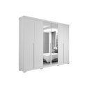 Ver imagem 7 de Guarda Roupa Casal 6 Portas 2 Espelhos e 6 Gavetas C/ Pés Guarapari Cinamomo - Panan