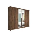 Ver imagem 5 de Guarda Roupa Casal 6 Portas 2 Espelhos e 6 Gavetas C/ Pés Guarapari Cinamomo - Panan