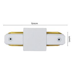 Kit Trilho Eletrificado 2m + 6 Spot Trilho Eletrificado 15w Branco 3000k com Emenda Inclusa - 4