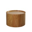 Ver imagem 3 de Mesa de Centro Odin Lamina de Madeira Mel Castanho