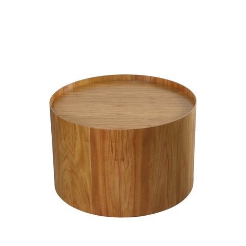 Mesa de Centro Odin Lamina de Madeira Mel Castanho
