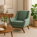 Ver imagem 1 de Poltrona Dekorien Juliet Premium Linho Verde Salvia Alto Acabamento