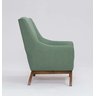 Poltrona Dekorien Juliet Premium Linho Verde Salvia Alto Acabamento - 3