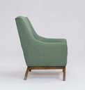 Ver imagem 3 de Poltrona Dekorien Juliet Premium Linho Verde Salvia Alto Acabamento