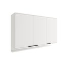 Ver imagem 1 de Armário Aéreo P/ Cozinha Alpha 2501 C/ 3 Portas 120cm Branco - Carraro