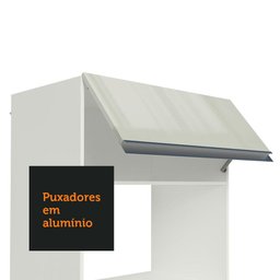 Armário de Cozinha Completa de Canto 100% MDF 447cm Frentes Branco Brilho Smart Madesa 02 - 8
