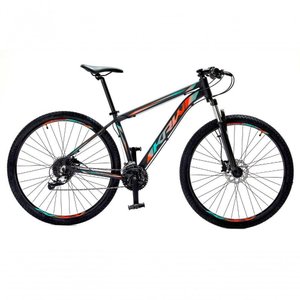 Bicicleta Aro29 Krw Alumínio Shimano 24v Freio Hidráulico S5 21 Preto-azul e Laranja