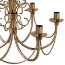 Ver imagem 4 de Lustre Moderno Dourado em Ferro Artesanal para Iluminação de Sala Rústica
