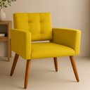 Ver imagem 1 de Poltrona para Sala Decorativa Mya Confortável Reforçada Suede