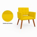 Ver imagem 2 de Poltrona para Sala Decorativa Mya Confortável Reforçada Suede