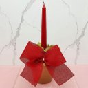 Ver imagem 1 de Vaso Porta Vela Aparador Arranjo Centro Mesa Natalino 30cm a