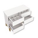 Ver imagem 5 de Quarto de Bebê Berço Evolution + Cômoda 6 Gvts + 02 Colchões:branco