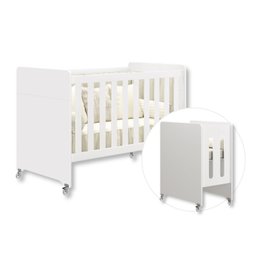 Quarto de Bebê Berço Evolution + Cômoda 6 Gvts + 02 Colchões:branco - 3