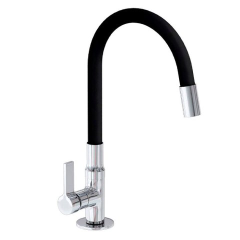 Torneira para Cozinha Flexivel de Bancada 2196 1/4v C70 Preto Talita