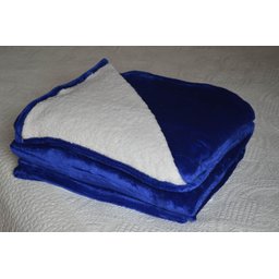 Cobertor Sherpa Mink Parahyba Azul Royal - 1