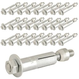 Chumbador com Prisioneiro 5/16 POL x 75 MM com 25 Peças VONDER - 1