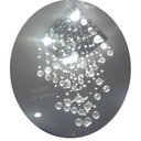 Ver imagem 1 de Lustre para Sala de Cristal Legítimo K9 Base Inox 40 Cm Alt