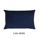 Ver imagem 5 de Kit 2 Capas para Almofada Drapeada Line T Retangular em Veludo Várias Cores Cor:azul Marinho