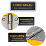 Dobradiça para Porta Pado 4" com Rolamento 4030 Embutir 60kg Inox Escovado com 3 Peças - 7