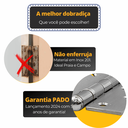 Ver imagem 6 de Dobradiça para Porta Pado 4" com Rolamento 4030 Embutir 60kg Inox Escovado com 3 Peças