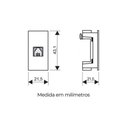 Ver imagem 2 de Módulo Tomada para Telefone Fame Habitat Onix Rj11 4 Vias