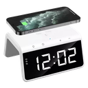 Ver imagem 1 de Carregador Indução + Relógio Despertador (branco)