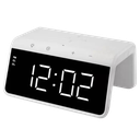 Ver imagem 4 de Carregador Indução + Relógio Despertador (branco)