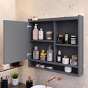 Ver imagem 4 de Espelheira Suspensa para Banheiro Closet Porta e Armário Acqua com Nicho