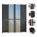 Ver imagem 3 de Porta Correr Venez. 6F.Móv.210 x 240 Elite c/Fecho Autom V.Ref.Mix Preto Brimak