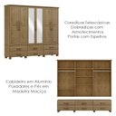 Ver imagem 4 de Guarda Roupa 6p 6g Espelho Madeira Maciça 248 Cm 2254 Freijo Milani Store