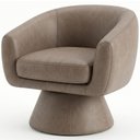 Ver imagem 1 de Poltrona Decorativa Cave Base Giratoria Courino Tcs 729 Moll