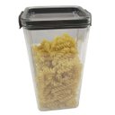 Ver imagem 4 de Pote Hermetico Tampa com Trava 1300ml Acrilico Transparente Veda Conserva Armazenamento Alimento Tem