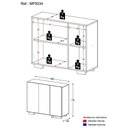 Ver imagem 3 de Armário Lavanderia Com 3 Portas 90 Cm Mp5034 Preto
