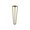 Pé de Metal 30 Cm Mesa de Canto Rack e Puffs Dourado - 1