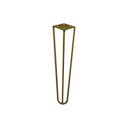Ver imagem 1 de Pé de Metal 30 Cm Mesa de Canto Rack e Puffs Dourado