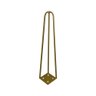 Pé de Metal 30 Cm Mesa de Canto Rack e Puffs Dourado - 4