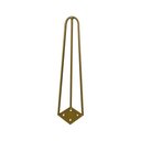Ver imagem 4 de Pé de Metal 30 Cm Mesa de Canto Rack e Puffs Dourado