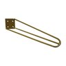 Pé de Metal 30 Cm Mesa de Canto Rack e Puffs Dourado - 3