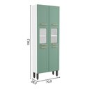 Ver imagem 2 de Cozinha Completa Aço 2 Gav 14 Portas Colors Verde Bertolini