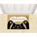 Ver imagem 1 de TAPETE WELCOME GATO, MEDIDA PORTA 60X40.