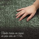 Ver imagem 2 de Tapete Milano Soft Verde Musgo Antiderrapante:1,00X1,50