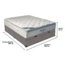 Ver imagem 5 de Cama + Box com Baú Casal e Colchão Freedom Ortobom D33 Cor:cinza