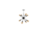 Lustre Pendente Moderno Atomo Sputinik PT Fosco 8L - 1