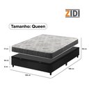Ver imagem 5 de Cama Box Baú Queen Bipartido Preto + Colchão Espuma D33 Ortopédico Zidi San Francisco 158x198x59cm
