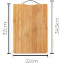 Ver imagem 6 de Tábua de Corte Gourmet Bambu Ecokitchen 22x32 Mimo Style