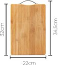 Ver imagem 6 de Tábua de Corte Gourmet Bambu Ecokitchen 22x32 Mimo Style