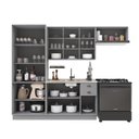 Ver imagem 3 de Armário de Cozinha Modulada Compacta Fidelitá Nara 100% MDF 4 Peças 280cm 12 Portas 2 Gavetas sem