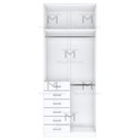 Ver imagem 3 de MÓDULO CLOSET ARMÁRIO SEM PORTAS CABIDEIRO 6 GAVETAS M511.B MUNDI MOVEIS