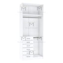 Ver imagem 4 de MÓDULO CLOSET ARMÁRIO SEM PORTAS CABIDEIRO 6 GAVETAS M511.B MUNDI MOVEIS