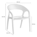 Ver imagem 3 de Kit 4 Cadeiras de Jantar Glass Plus Kappesberg UZ4004 Branca